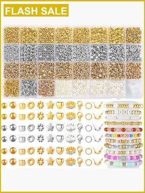 2320pcs Spacer Beads Bracelet Making Kit with Lobster Clasps